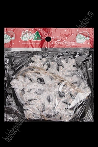 Новогодние украшения "Снежинка" 10 см (2 шт) SF-1692, №4