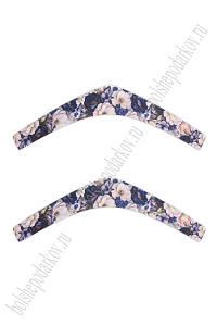 Лазерная вырубка из фетра "Кокошник" 4,5*28 см (2 шт) №17