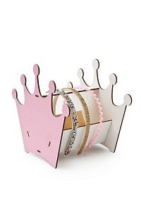 Подставка для ободков 23*20*15 см &quot;Корона&quot; розовый