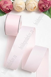 Лента репсовая 5 см*20 ярд &quot;1 сорт&quot; (SF-1350) светло-розовый №43