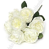 Букет декоративный 42см &amp;quot;Пионовидные розы&amp;quot; (SF-8125) кремовый