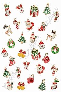 Подвеска металл &quot;Новогоднее ассорти&quot; (30 шт) SF-7343
