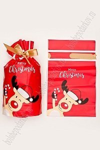 Пакет полиэтиленовый 15*23 см (50 шт) SF-7813, красный