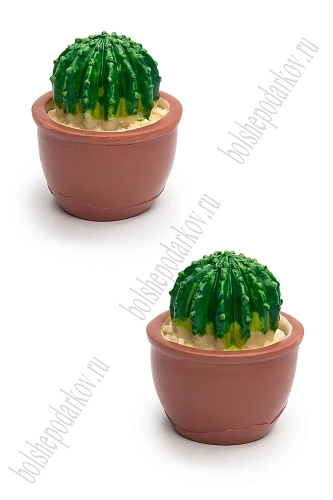 Фигурка миниатюрная &amp;quot;Кактус&amp;quot; 3*3*3,5 см (2 шт) SF-8049