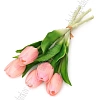 Веточка декоративная &amp;quot;Тюльпан&amp;quot; 32 см (5 шт) SF-8136, розовый