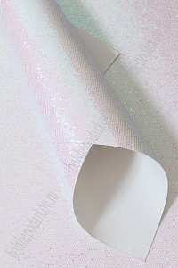 Кожзам "Соты" А4 (5 листов) SF-3945, белый хамелеон №18