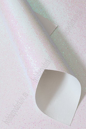 Кожзам &amp;quot;Соты&amp;quot; А4 (5 листов) SF-3945, белый хамелеон №18