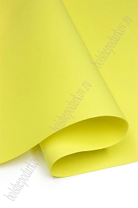 Фоамиран 1 мм, Китай 60*70 см (10 листов) SF-5822, лимонный №1019