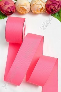 Лента репсовая 5 см*20 ярд &quot;1 сорт&quot; (SF-1350) ярко-розовый №14