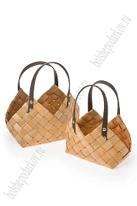 Корзины из секвойи 2 в 1, 30*17*30 см (SF-7968) светло-коричневый