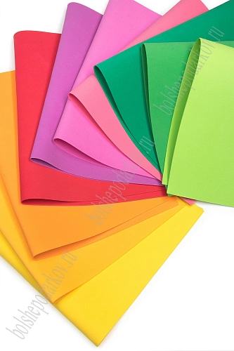 Фоамиран 2 мм, Китай 40*60 см (10 листов) SF-3430, ассорти