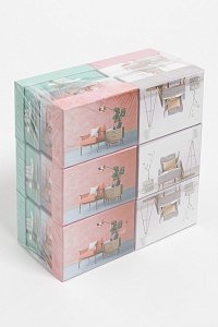Коробки подарочные прямоугольник с рисунком (12 шт) 11*7,5*5,5 см (SF-5651А) ассорти