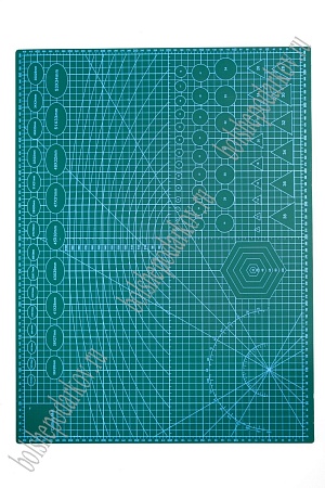Коврик для рукоделия двухсторонний А2 (SF-6073) зеленый УЦЕНКА
