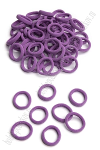 Резинки бесшовные для волос 3 см (100 шт) SF-5754, сиреневый №23