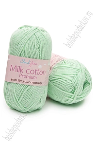 Пряжа "Milk cotton Premium" 50 гр (10 шт) SF-7847, мятный