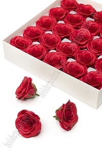 Мыльные цветы "Роза" 6,5*6 см (25 шт) SF-7800, красный