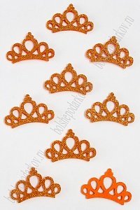 Патч с блестками &quot;Корона ажурная&quot; 4,4*2,8 см (30 шт) SF-1108, медный