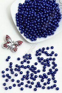Бусинки 6 мм, 50 гр (SF-1451) синий №134