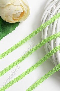 Тесьма отделочная 0,8 см *20 ярд (SF-850)  салатовый №51