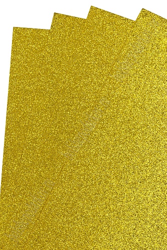 Фоамиран глиттерный 2 мм, 40*60 см Premium (10 листов) SF-3010, золото 