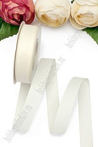 Лента репсовая 2 см*20 ярд &quot;1 сорт&quot; (SF-1723) кремовый №08