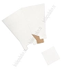 Коробка переноска для цветов L (с дном) 20*34*40 см, белый-крафт