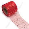 Фатин «Звездочки» 5,5 см*15 ярд (SF-5809) красный/золото №5