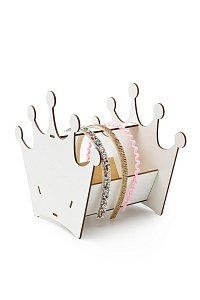 Подставка для ободков 23*20*15 см &quot;Корона&quot; белый