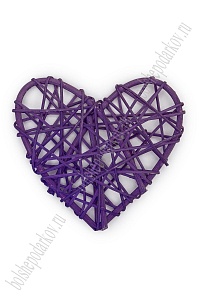 Декор "Сердечко" 12 см, в ассортименте Уценка (плохой прокрас)