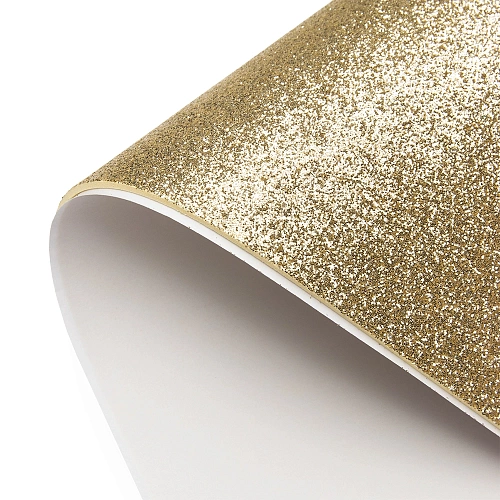 Фоамиран глиттерный самоклеющ. А4 (10 листов) SF-1957, бежевый №2022