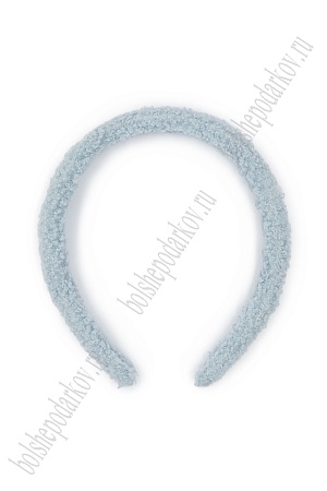 Ободки для волос меховые 1,2 см (10 шт) SF-7630, голубой №4