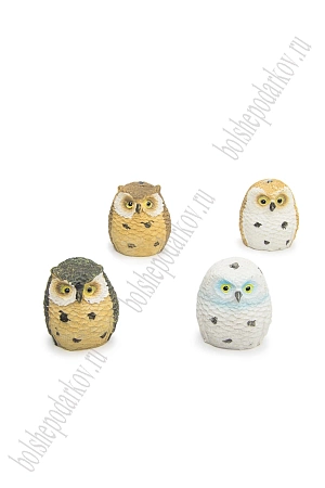 Фигурка миниатюрная &quot;Сова&quot; 2,5*2,3*3 см (4 шт) SF-8049