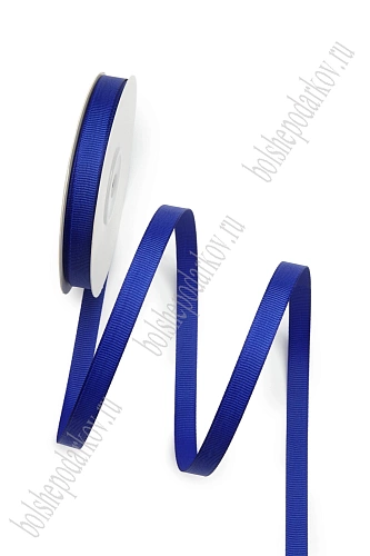 Лента репсовая 1 см*20 ярд &amp;quot;1 сорт&amp;quot; (SF-1346) синий №240