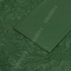 Бумага тишью 50*66 см (10 листов) SF-914, темно-зеленый №555