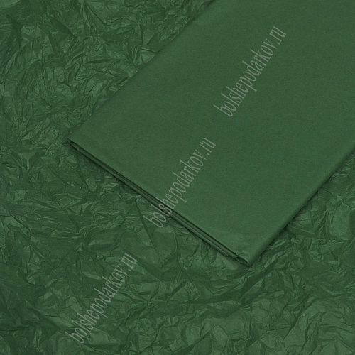 Бумага тишью 50*66 см (10 листов) SF-914, темно-зеленый №555
