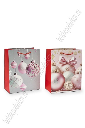 Пакет &amp;quot;Новогодний&amp;quot; 18*23*10 см (12 шт) SF-7568, микс №32