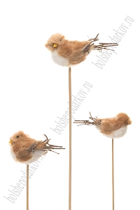 Новогодние украшения &quot;Воробушек&quot; 10*5 см (1 шт) SF-8044, №3