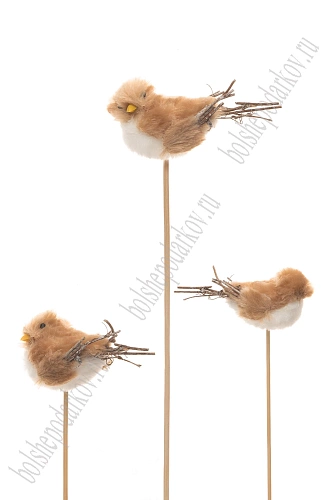 Новогодние украшения &amp;quot;Воробушек&amp;quot; 10*5 см (1 шт) SF-8044, №3