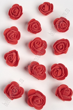 Головки цветов &quot;Роза&quot; мелкая 25 мм (100 шт) SF-2097, красный №6