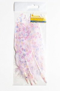 Перья декоративные 16*4,5 см (6 шт) &quot;Цветы&quot;