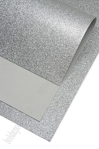 Фоамиран глиттерный 2 мм, 40*60 см Premium (10 листов) SF-3010, серебро №2024