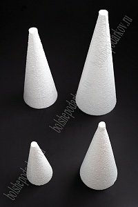 Пенопластовый конус шероховатый 24*10 см