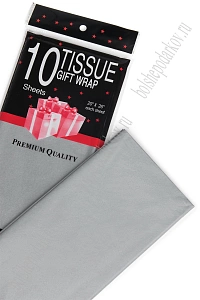 Бумага тишью 50*66 см (10 листов) SF-914, серый №430