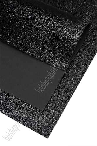 Фоамиран глиттерный А4, 2 мм Premium (10 листов) SF-1955, черный №2026