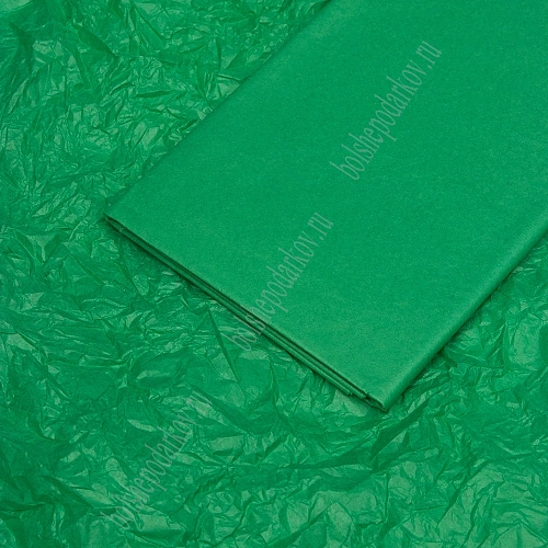 Бумага тишью 50*66 см (10 листов) SF-914, зеленый №355