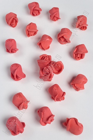 Головки цветов &quot;Розочка бутончик&quot; 1,8 см (100 шт) SF-2096, светло-красный