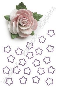 Колечки соединительные &quot;Звёздочка&quot; 16*16 мм (50 шт) SF-7455, фиолетовый №7