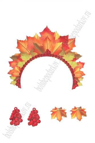 Лазерная вырубка из фетра &amp;quot;Кокошник&amp;quot; (2 шт) №10