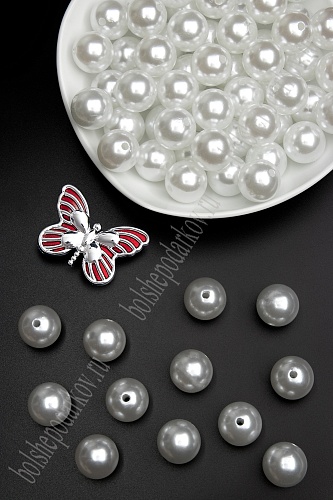 Бусинки 22 мм*50 гр (SF-6016) белый