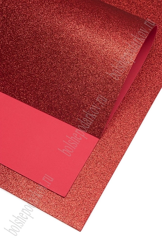 Фоамиран глиттерный 2 мм, 40*60 см Premium (10 листов) SF-3010, красный №2002